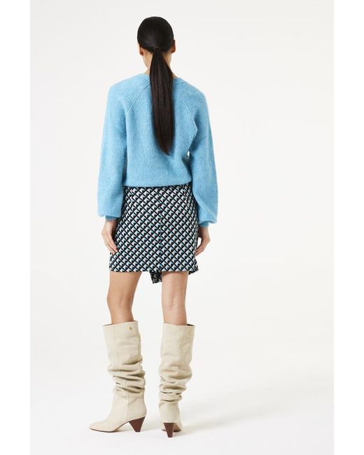 Garcia Rok Met Print in het Blue