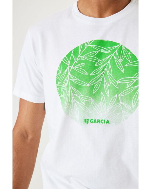 Garcia T-shirt in het Green voor heren