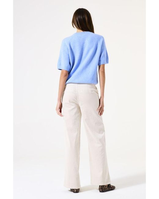 Garcia Corduroy Broek Gebroken in het Blue