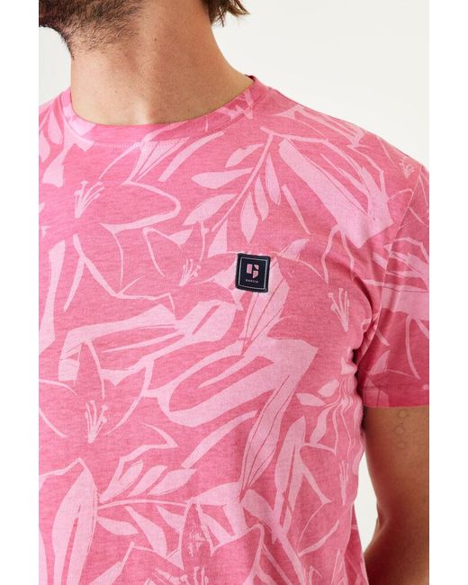 Garcia T-shirt Met Print in het Pink voor heren