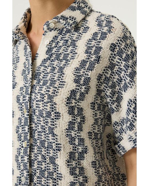 Garcia Blouse Met Structuur in het White
