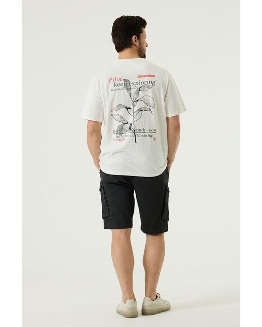 Pilot Cargo Short Donker in het White voor heren