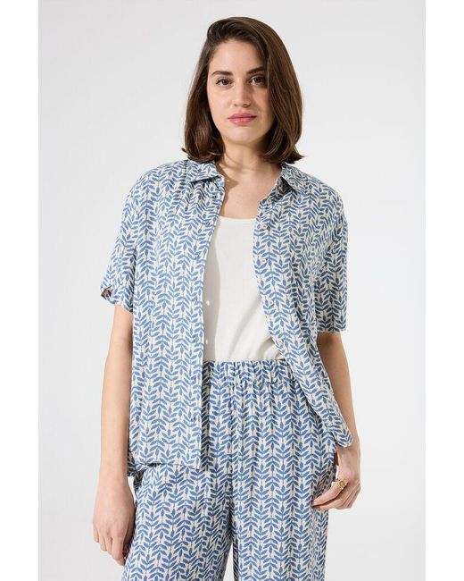 Tripper Blouse Met Print in het Blue