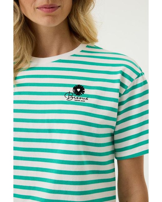 Tripper T-shirt Gestreept in het Green