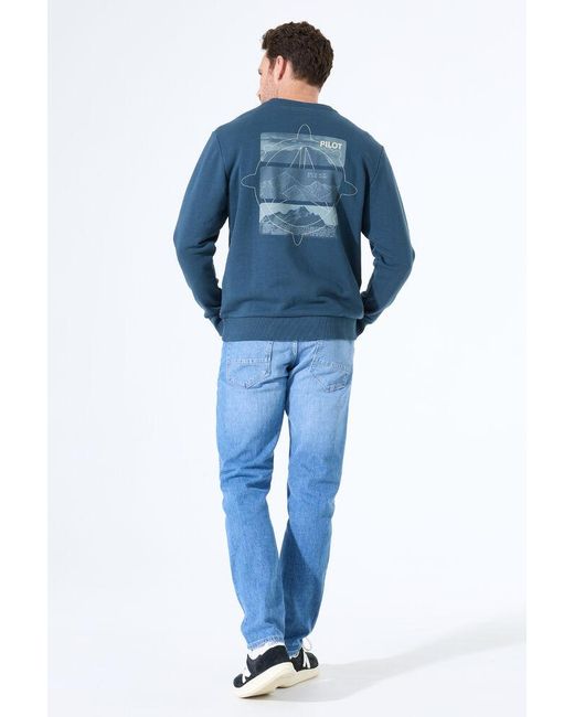 Pilot Sweater in het Blue voor heren