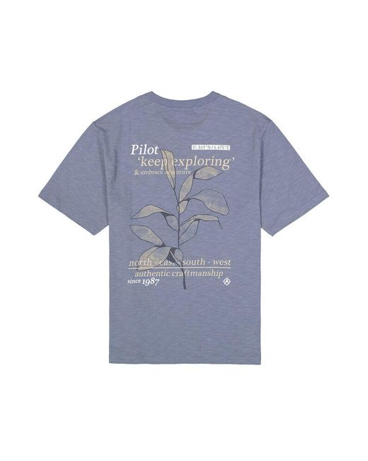 Pilot T-shirt in het Blue voor heren