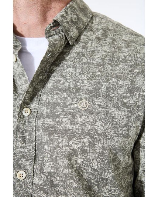 Pilot Overhemd Met Print in het Gray voor heren