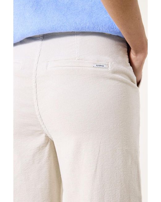 Garcia Corduroy Broek Gebroken in het Blue