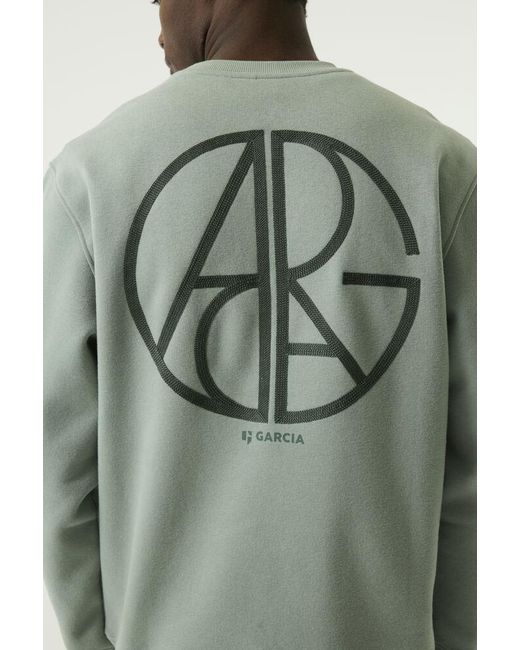 Garcia Sweater Mint in het Green voor heren