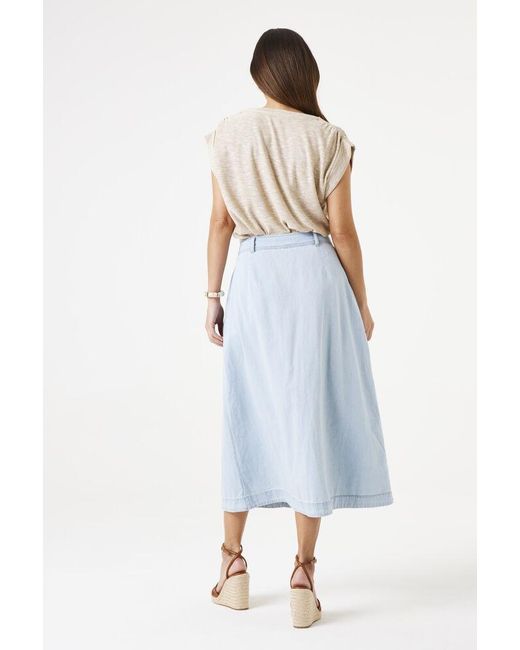 Garcia Denim Rok Bleached in het Blue