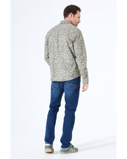 Pilot Overhemd Met Print in het Gray voor heren