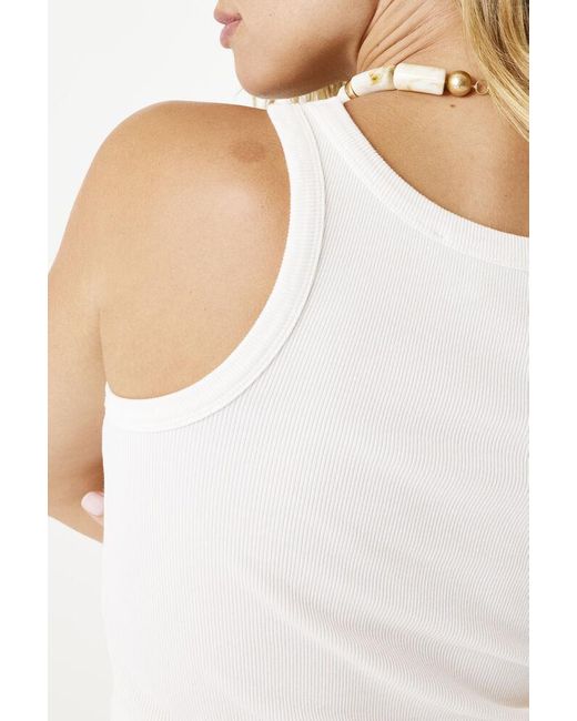 Garcia Tanktop Gebroken in het White