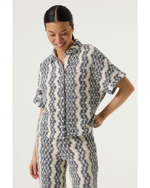 Garcia Blouse Met Structuur in het White