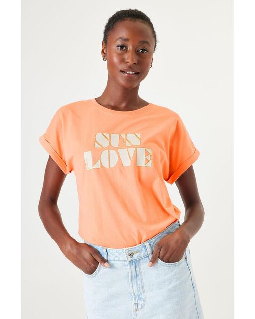 Garcia T-shirt in het Orange