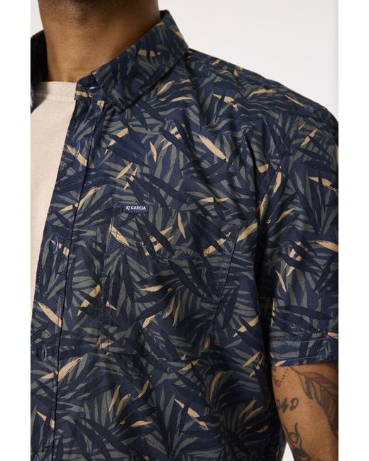Garcia Overhemd Met Print in het Blue voor heren