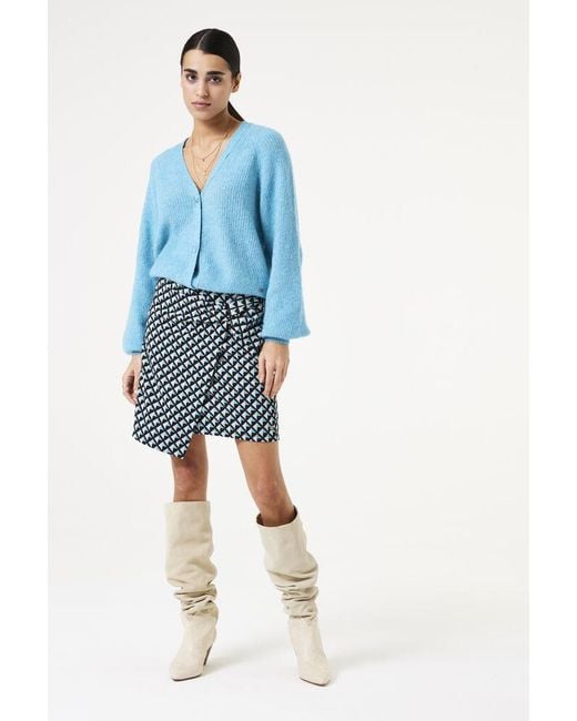 Garcia Rok Met Print in het Blue