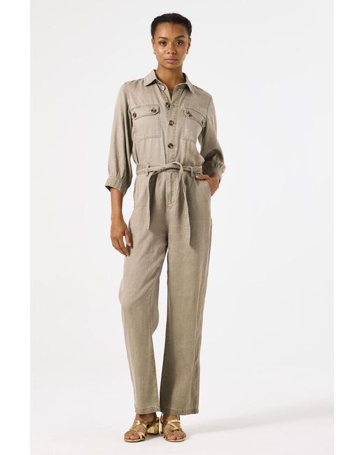 Garcia Jumpsuit Olijf in het Natural