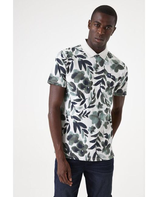 Garcia Polo Met Print in het White voor heren