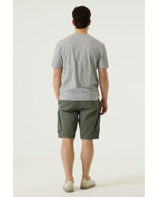 Pilot T-shirt Gestreept in het Gray voor heren