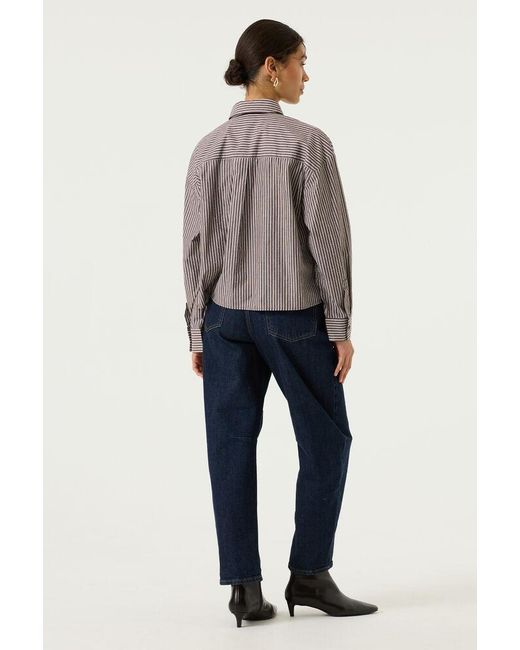 Garcia Blouse Gestreept in het Gray