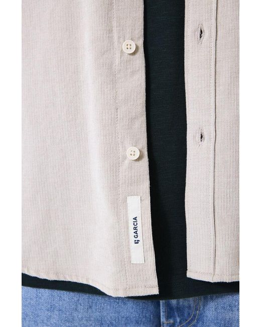 Garcia Corduroy Overhemd Beige in het Natural voor heren