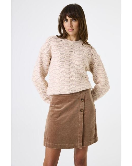 Garcia Corduroy Rok in het Natural