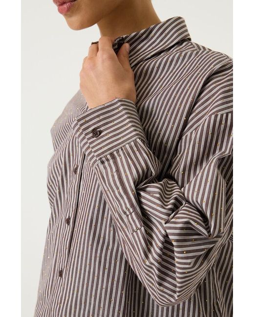 Garcia Blouse Gestreept in het Gray