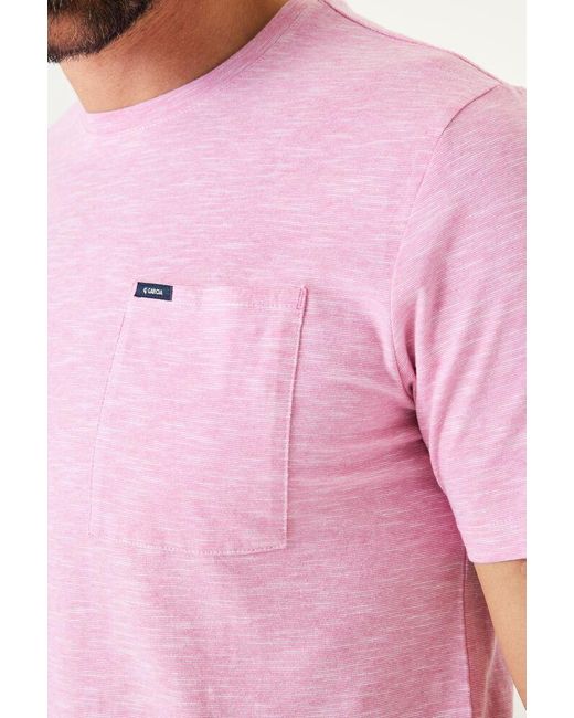 Garcia T-shirt in het Pink voor heren