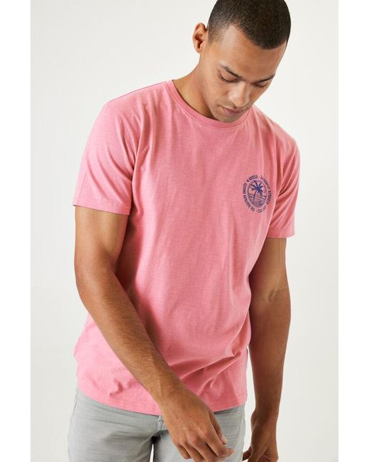 Garcia T-shirt in het Pink voor heren