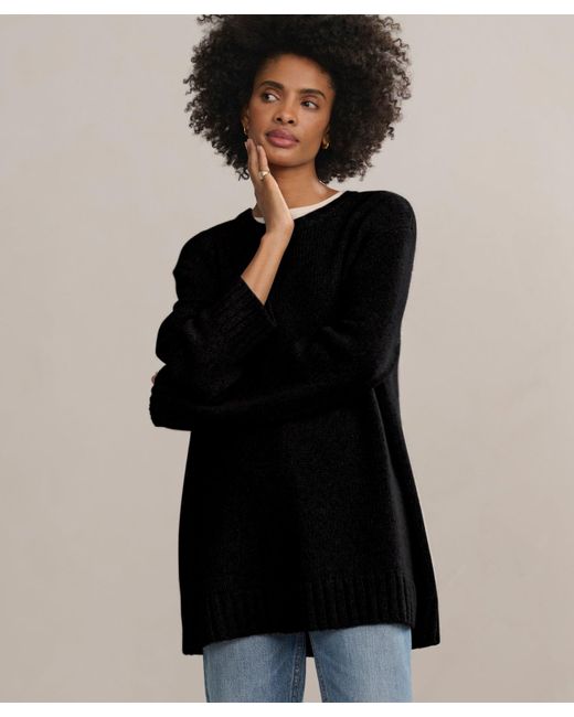 Jenni Kayne Black Cashmere Amelia Crewneck Top