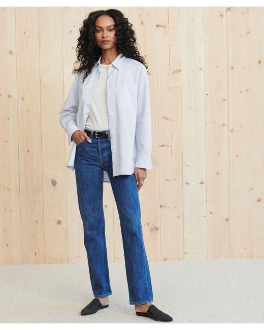 Jenni Kayne Blue Boyfriend Shirt