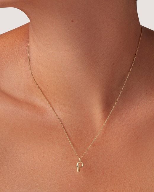 Jenny Bird White Monogram Necklace - P