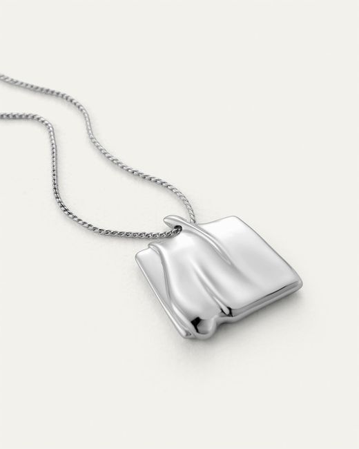 Jenny Bird White Large Sundra Pendant Necklace