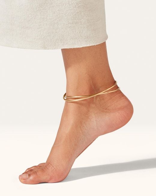 Jenny Bird Natural The Dane Anklet Stack