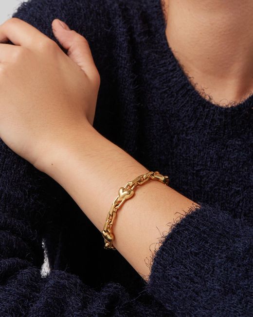 Jenny Bird Metallic Art Heart Chain Bracelet