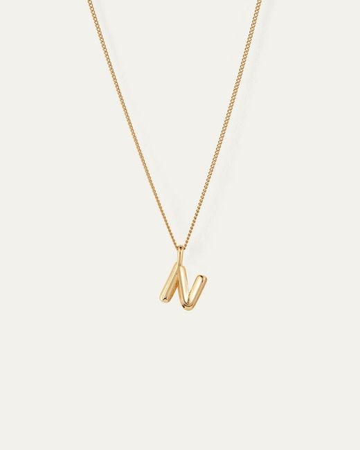 Jenny Bird White Monogram Necklace - N