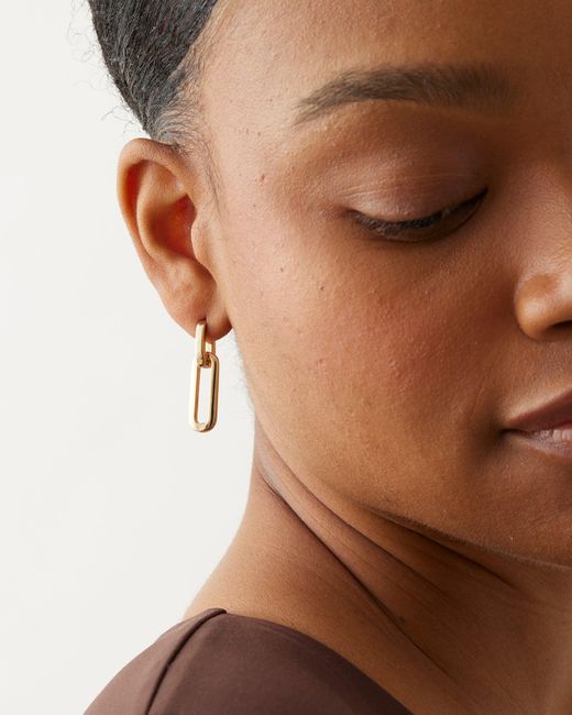 Jenny Bird White Teeni Detachable Link Earrings