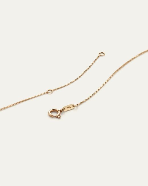 Jenny Bird White 14k Gold Bubble Letter Necklace - R