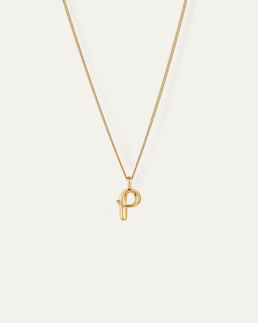 Jenny Bird White Monogram Necklace - P