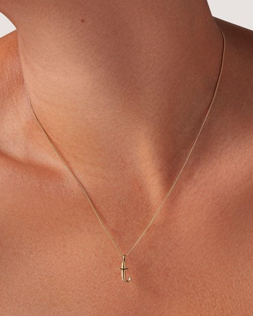 Jenny Bird Natural Monogram Necklace - T