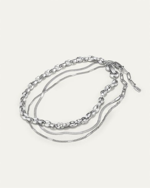 Jenny Bird Metallic The Surefire Anklet Stack