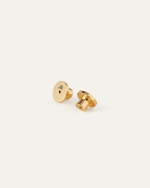 Jenny Bird White Flat Disc Earring Backs
