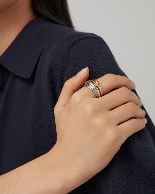 Jenny Bird White Lennon Ring Set