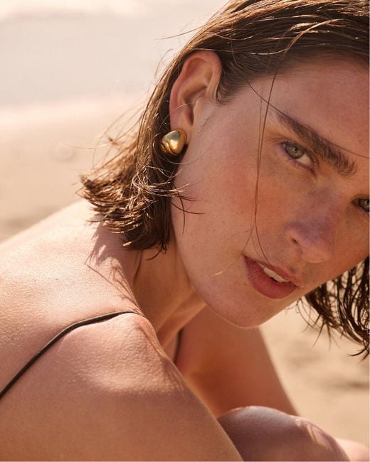 Jenny Bird Metallic Nelle Hoop Earrings