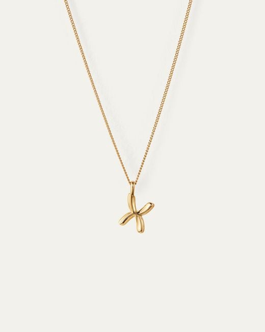 Jenny Bird Natural Monogram Necklace - X