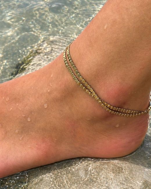Jenny Bird Natural Double Amalfi Anklet