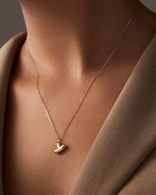 Jenny Bird White 14k Gold Bubble Letter Necklace - Y