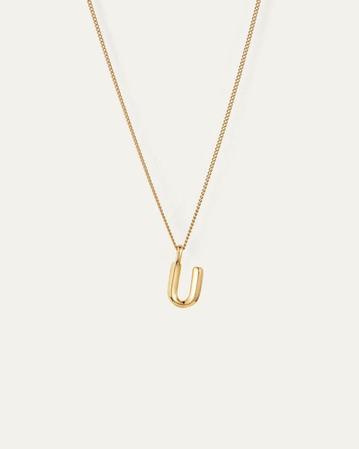 Jenny Bird Natural Monogram Necklace - U