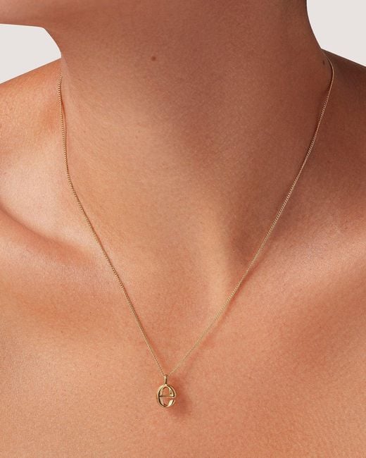 Jenny Bird Natural Monogram Necklace - E