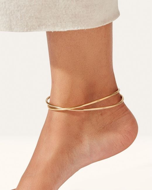 Jenny Bird Natural The Dane Anklet Stack